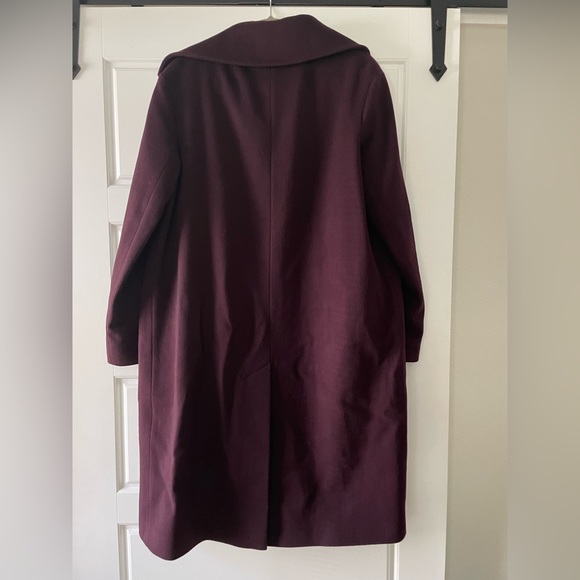 Fluerette Purple Wool Coat - Picture 4 of 4